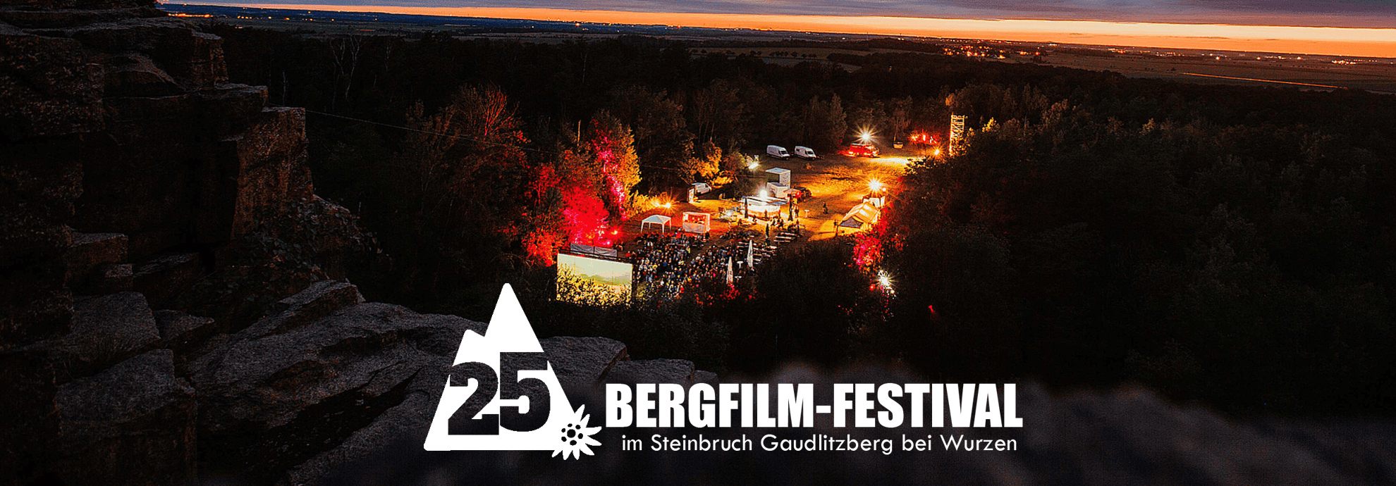 Panorama vom Gaudlitzberg am Abend
