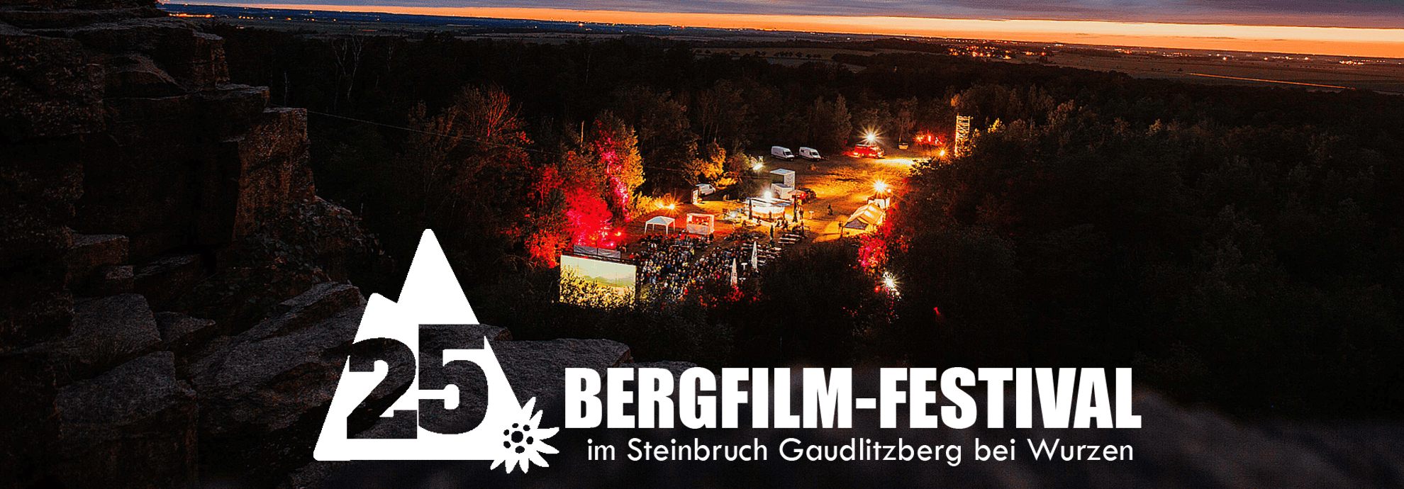 Panorama vom Gaudlitzberg am Abend