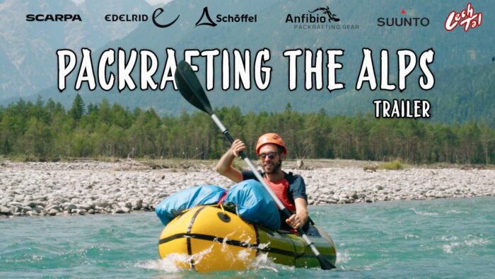 Plakat zum Film "Packrafting the Alps"