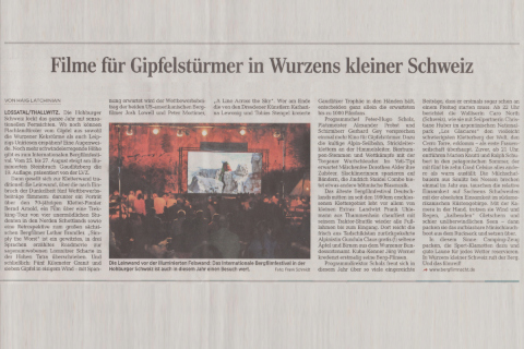 Presseberichte und Impressionen vom Bergfilm-Festival